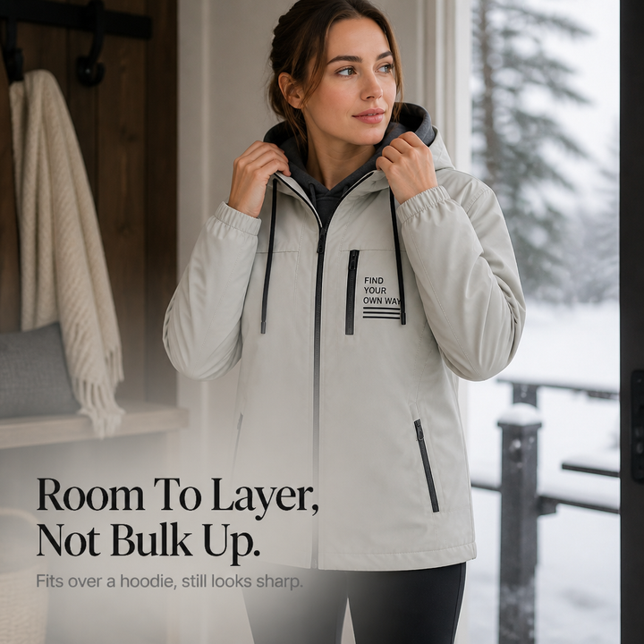 Trailhaven – Fleece-Lined Detachable Hood Windbreaker