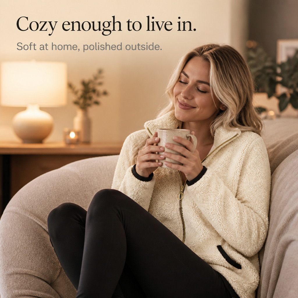 Cozyline – Double-Layer Fleece-Look Zip Jacket
