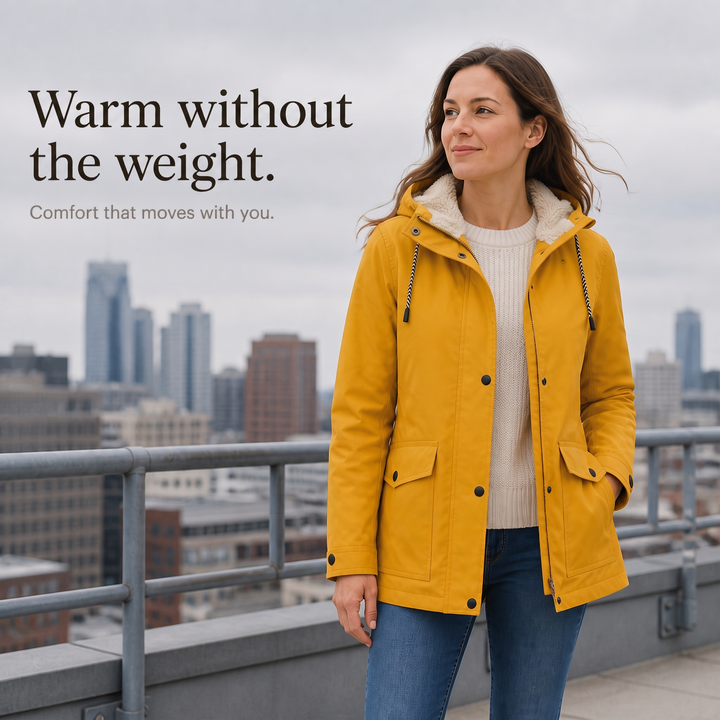 Windloft – Fleece-Lined Look Hooded Windproof Jacket