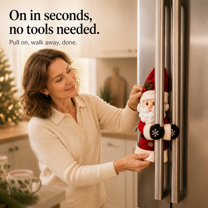 MerryKnob – Santa And Snowman Door Handle Covers