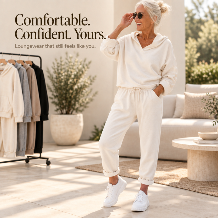 Loungetta – Hooded Sweatshirt And Lounge Pants Set
