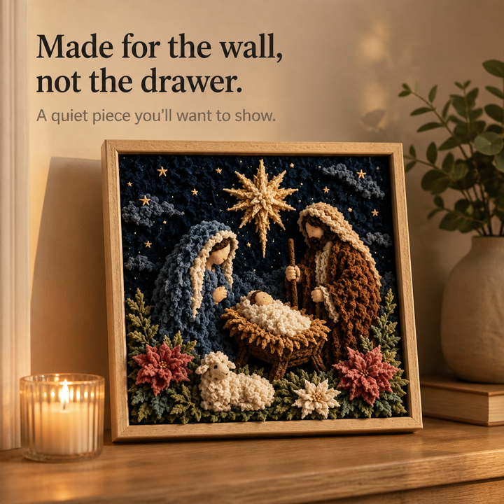 Faithtuck – Shepherd 3D Fabric Poke Art Kit