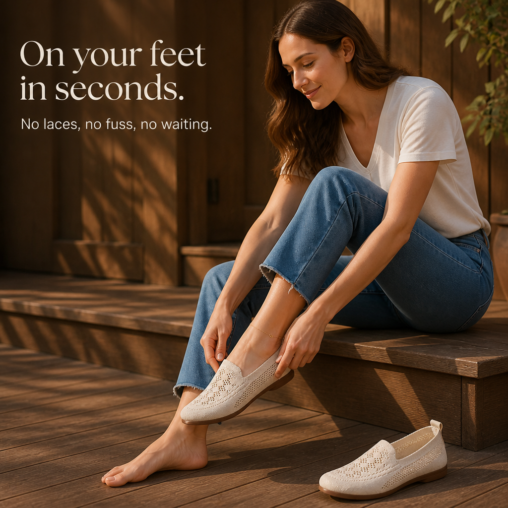 Widloom – Wide Toe Box Slip-On Sneakers