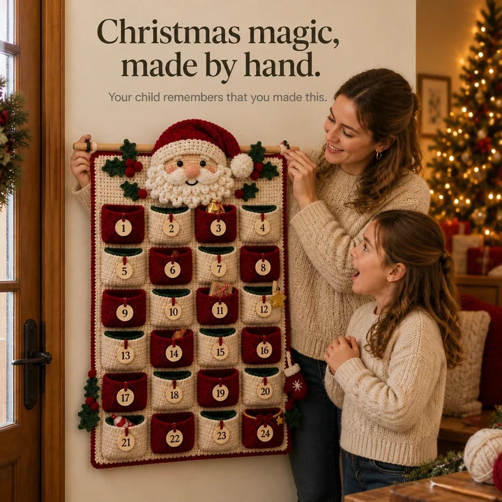 MerryStitch – Numbered Pocket Santa Crochet Advent Calendar