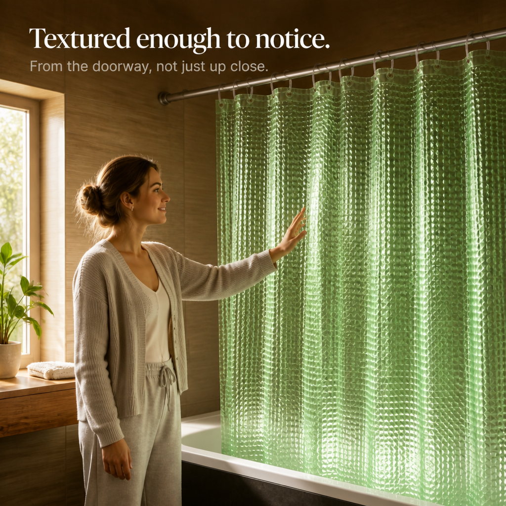 Dryhaven – 3D Embossed Shower Curtain