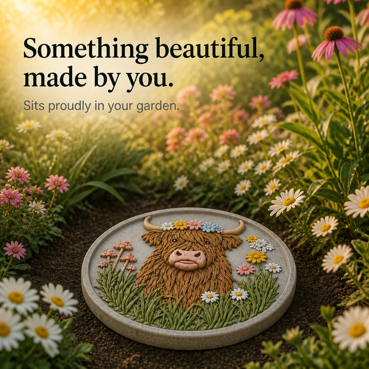 Meadowmark – Highland Cow Garden Stepping Stone Mold