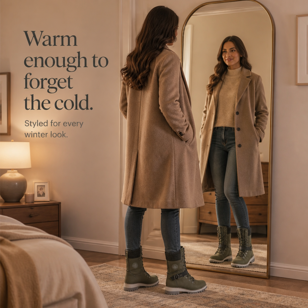 Snowlina – Adjustable Knee-High Insulated Snow Boots