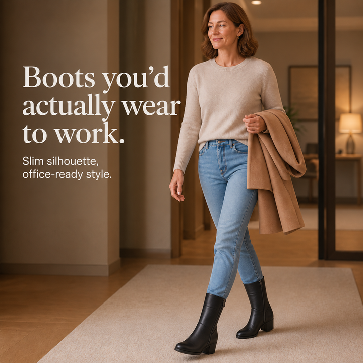 Warmglide – Plush-Lined Side-Zip Mid-Calf Boots