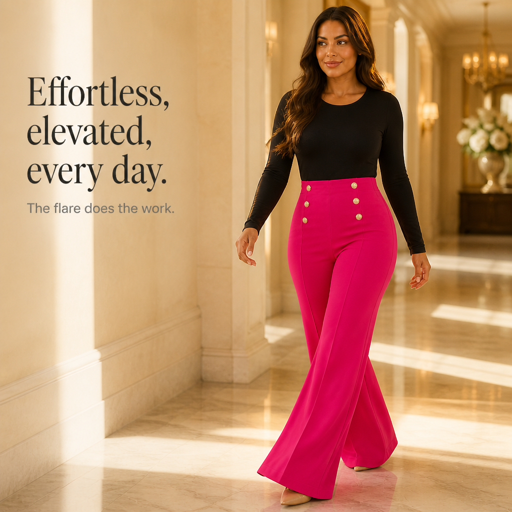 Sabelle – High-Waisted Wide-Leg Trousers