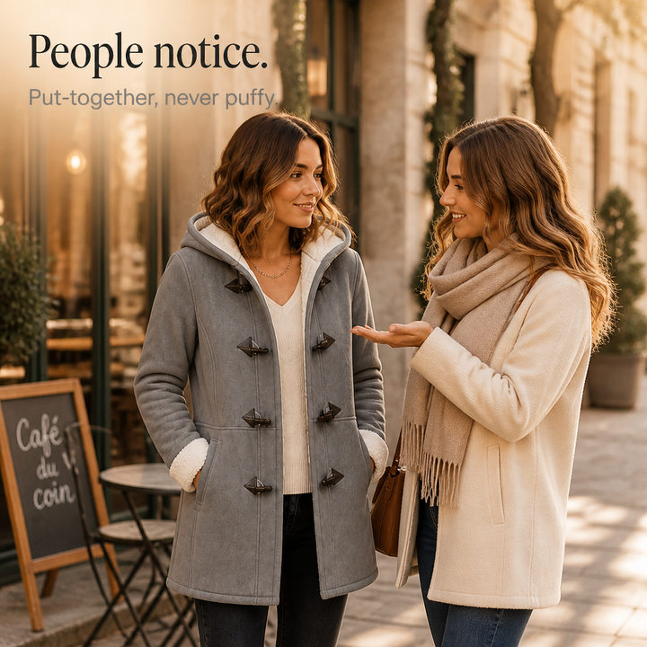Plushbelle – Faux Shearling Hooded Winter Coat