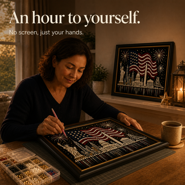 Starweave – 5D Pearl Bead American Flag Art Kit