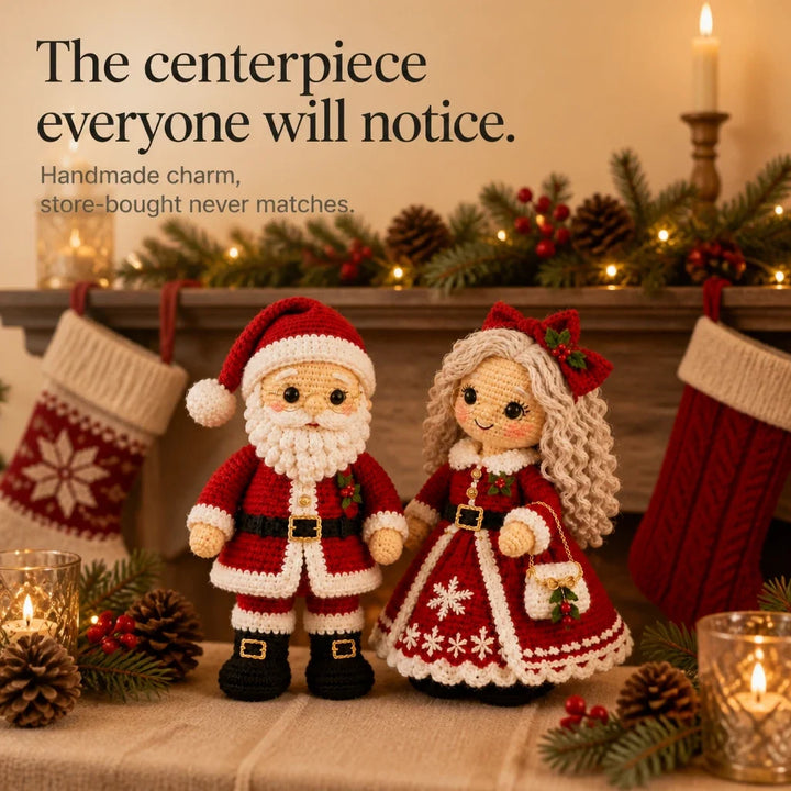 Claus & Co. – Santa And Mrs. Claus Crochet Dolls
