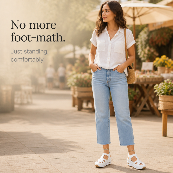 Velora – Closed-toe cage platform sandals with ankle strap