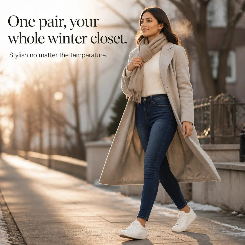 Veluna – Plush-Lined Stretch Skinny Jeans