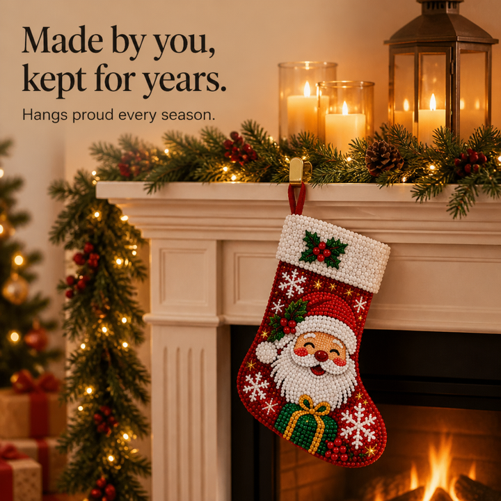 Stockcraft – Diamond Painting Christmas Stocking Kit