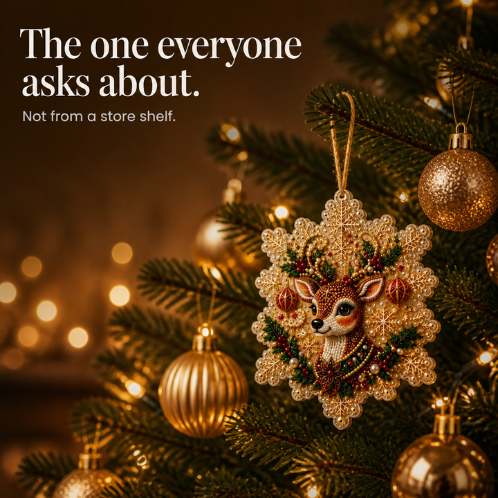Pearlume – Pearl And Diamond Acrylic Christmas Ornament