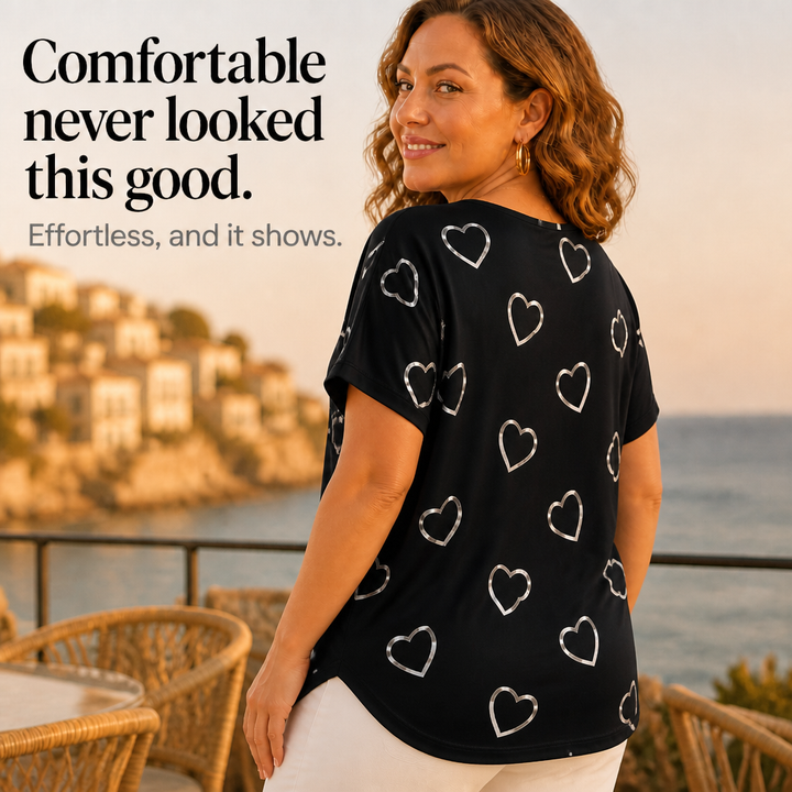 Tievelyn – Lace-Up Tee That Shapes Without Squeezing