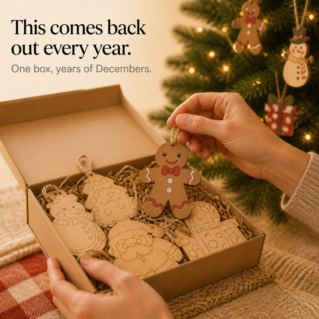 Twigletta – Paint-Your-Own Wooden Ornament Kit