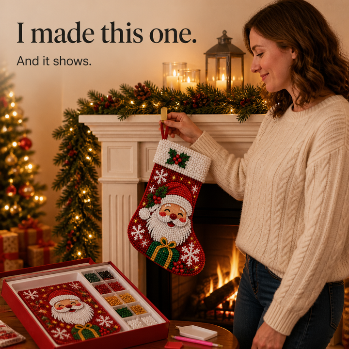 Stockcraft – Diamond Painting Christmas Stocking Kit