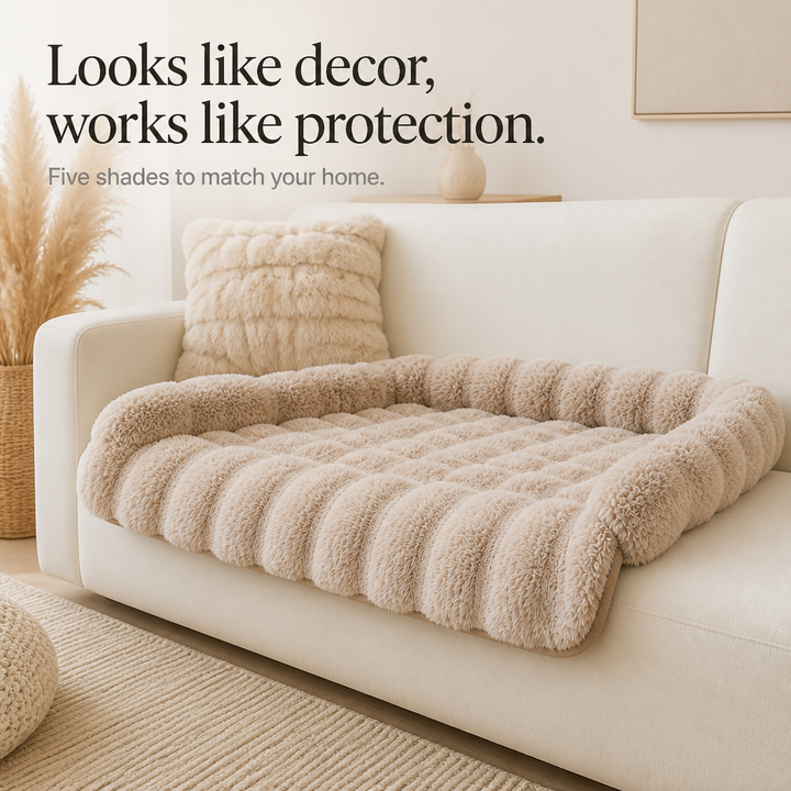 CozyHaven – Plush Bolster Sofa Pet Mat