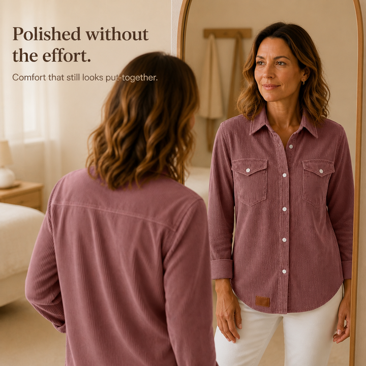 Ribwell – Ribbed Knit Button-Front Shacket
