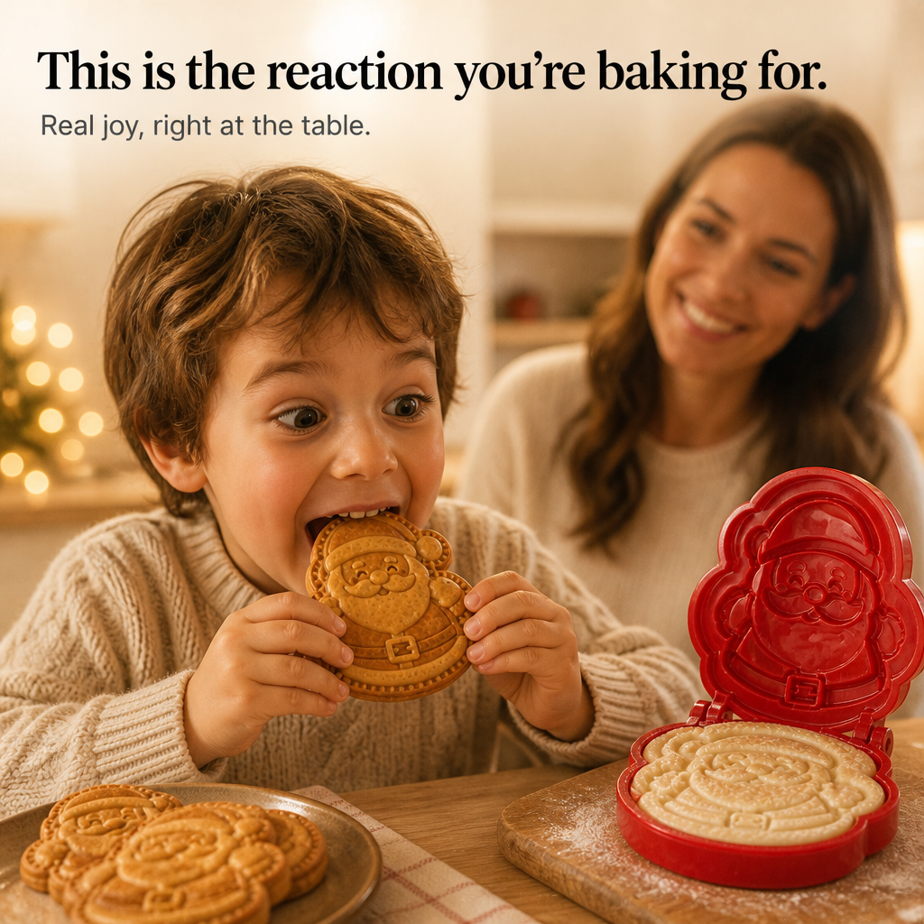 Clever & Co – Santa Face Hand Pie Press