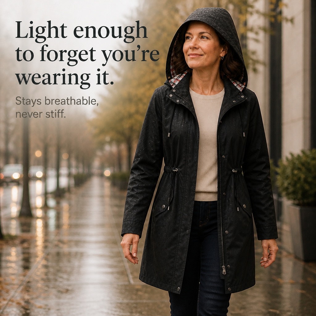 Rainella – Adjustable Waist Hooded Waterproof Jacket