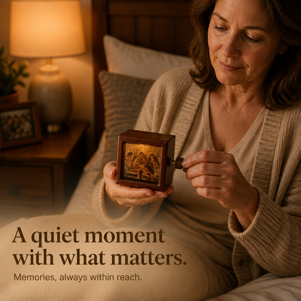 Memory Turn – Hand-Cranked Illuminated Photo Box