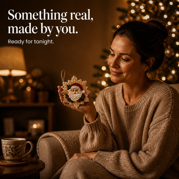 Pearlume – Pearl And Diamond Acrylic Christmas Ornament