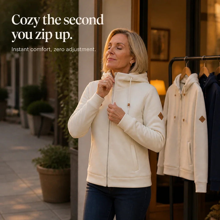 SherpaHaven – Thickened Sherpa-Look Full-Zip Hoodie