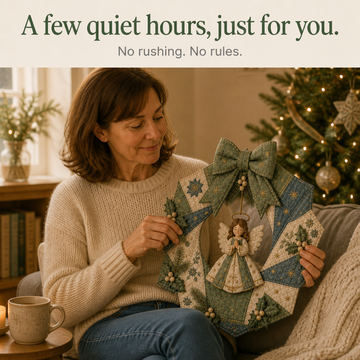 Tuckwreath – Quilted Fabric Wreath Kit