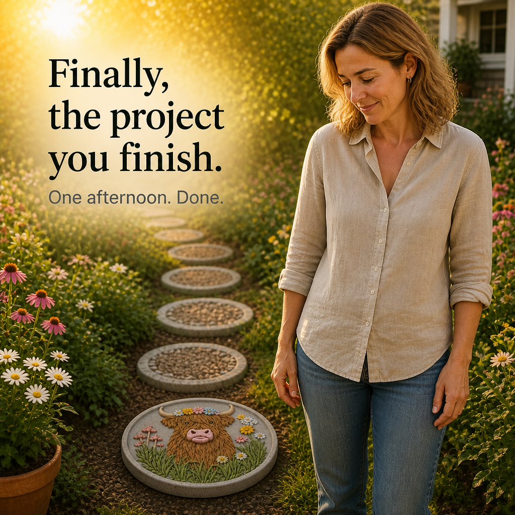 Meadowmark – Highland Cow Garden Stepping Stone Mold