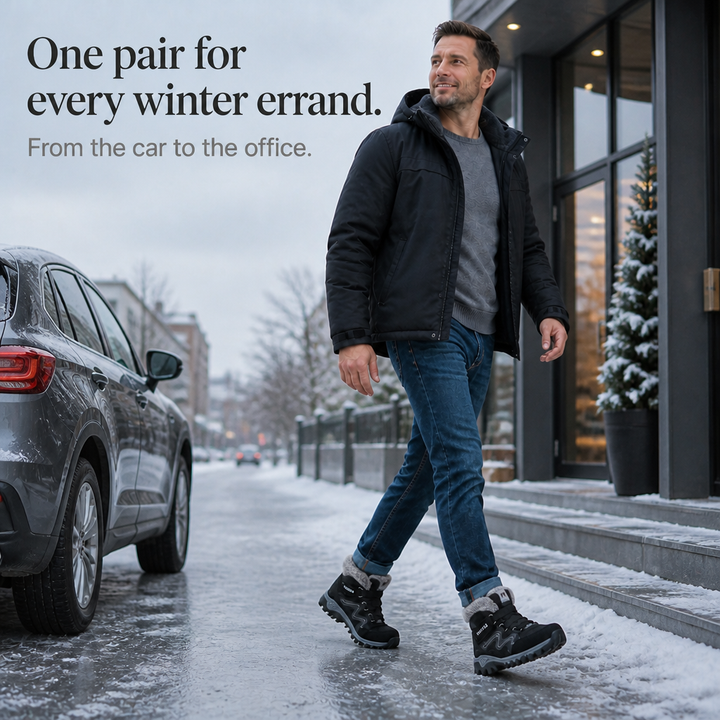 Cozywalk – Fleece-Lined Look Non-Slip Ankle Boots