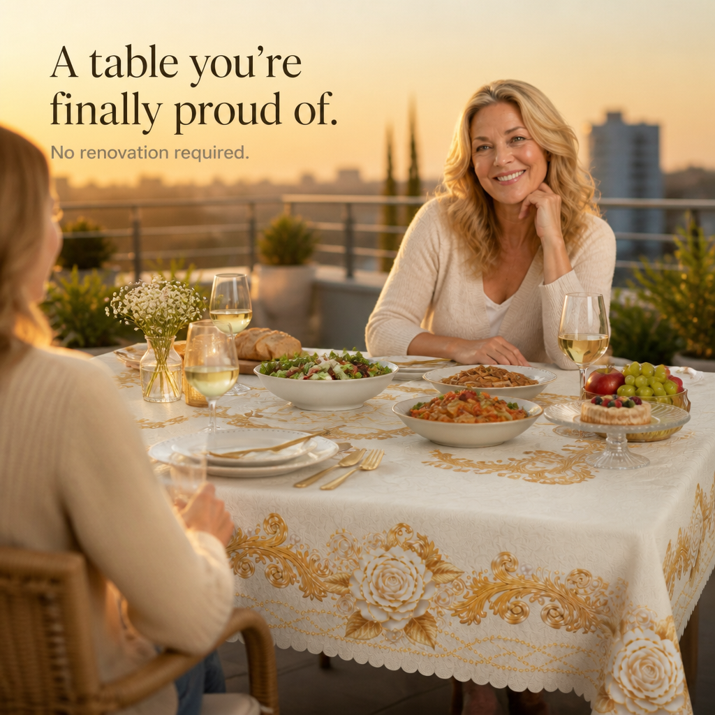 Everlace – Waterproof Rose Gold Tablecloth