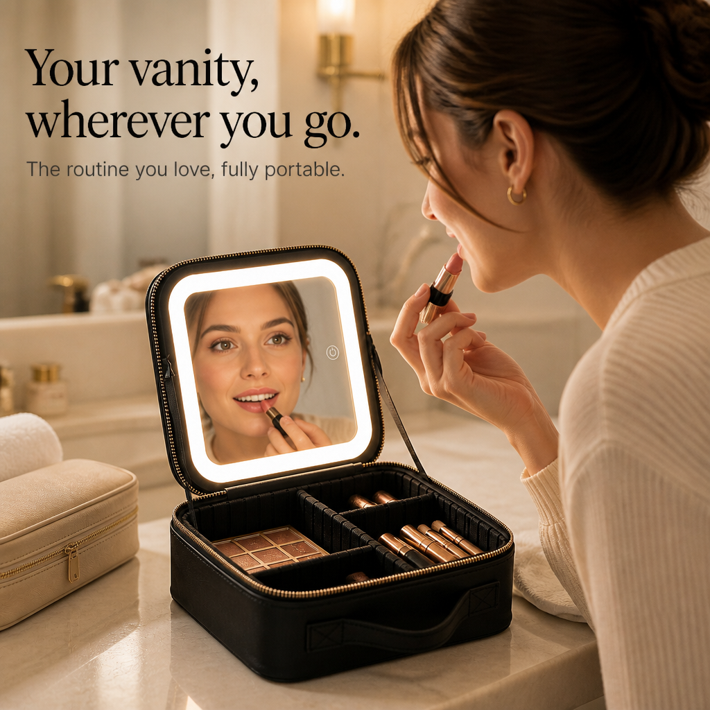 Luminelle – Portable Vanity Case With Lighted Mirror