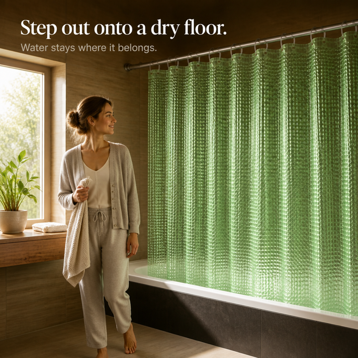 Dryhaven – 3D Embossed Shower Curtain
