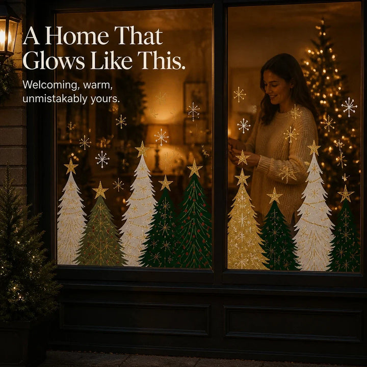 Merryvue – Double-Sided Static-Cling Christmas Window Decals
