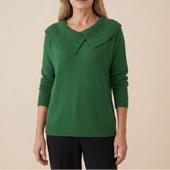 Collara™ – Asymmetric Collar Knit Sweater