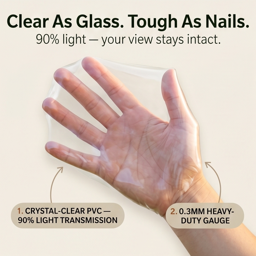 Clearvana™ – Clear Heavy-Duty Patio Tarp