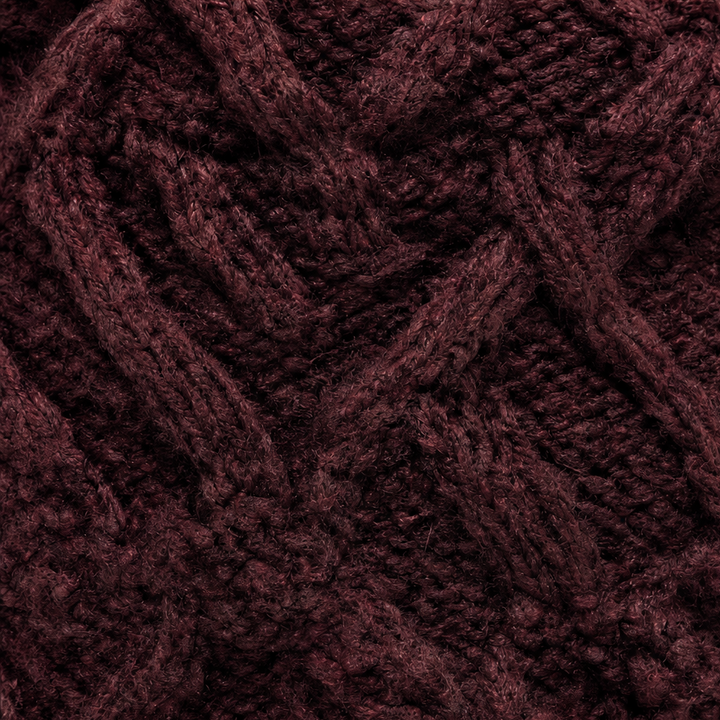 Coziva – Cable-Knit Cuffed Mid-Calf Suede Boots