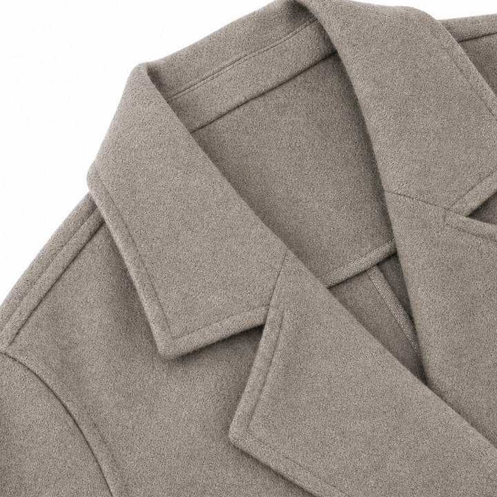 Belted Belle – Double-Breasted Belted Long Coat