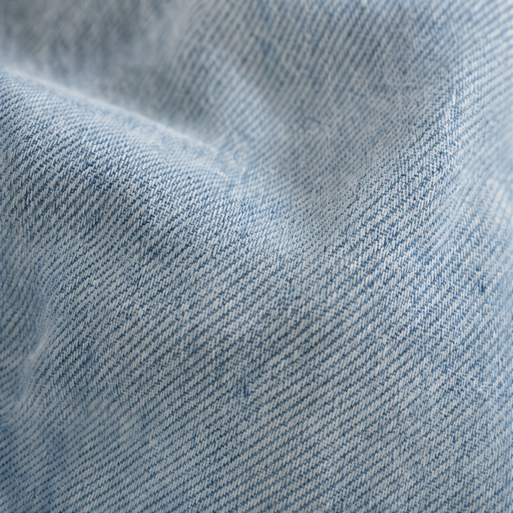 Denimova – Washed Denim-Look And Hooded Sweatshirt Jacket