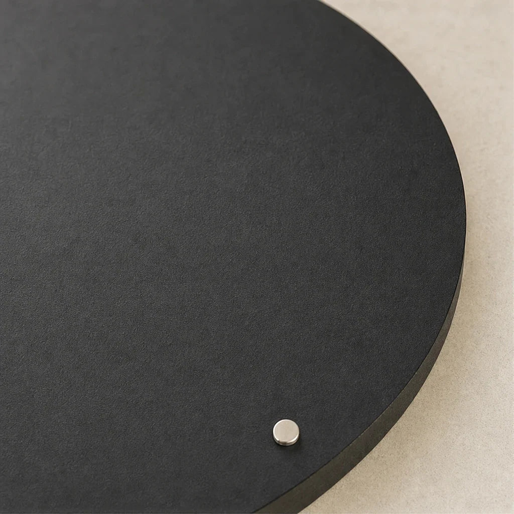 TripTale – Black Round Travel Magnet Display Board