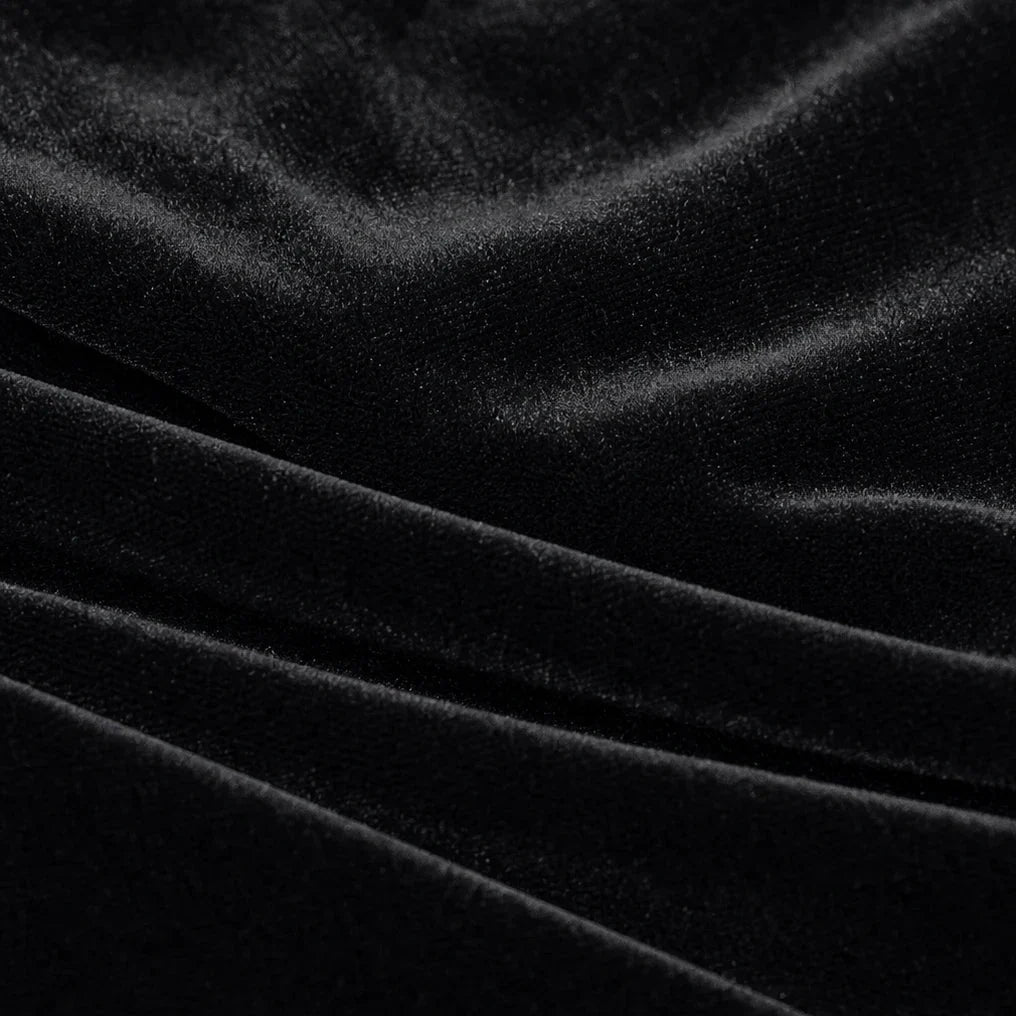 Veloura – Bow-Detail Velvet-Look Midi Dress