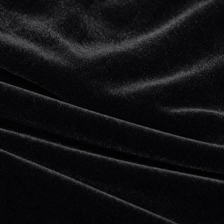 Veloura – Bow-Detail Velvet-Look Midi Dress
