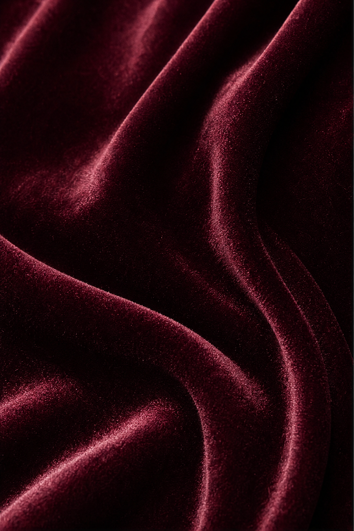 Velveau – Oversized Pocketed V-Neck Velvet Look Tunic