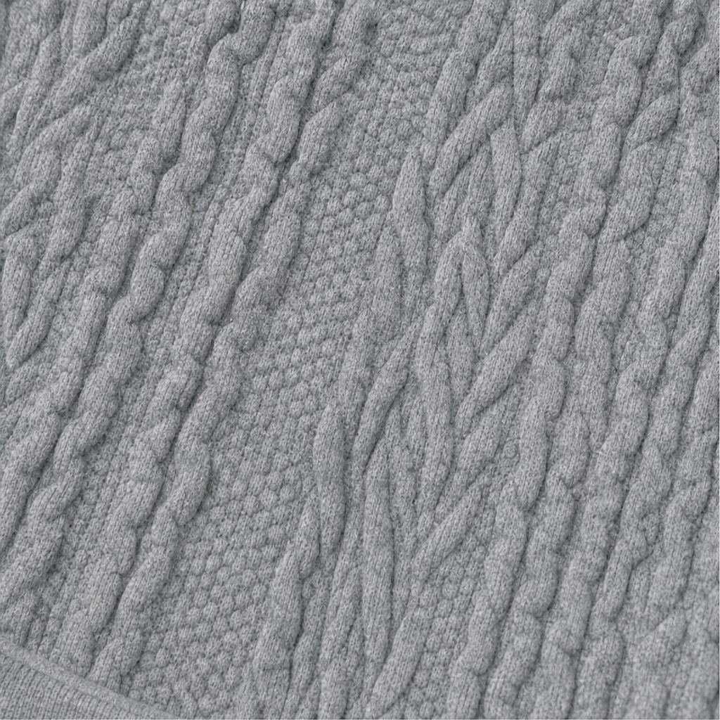 Wearbella – Cable-Knit Longline Zip-Up Hoodie