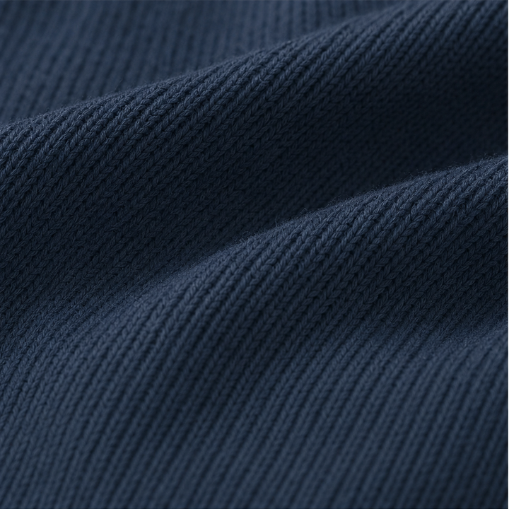Collarvie – Draped Open-Collar Cowl Neck Sweater