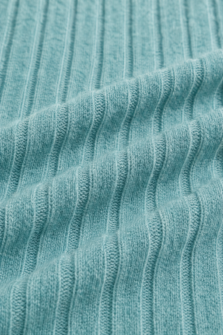 Veluna – Ribbed Knit Two-Piece Sweater Set