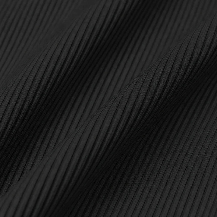 Velora – Ribbed Square-Neck Long-Sleeve Top